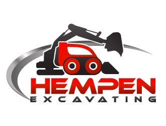 Hempen excavating logo design by Dawnxisoul393