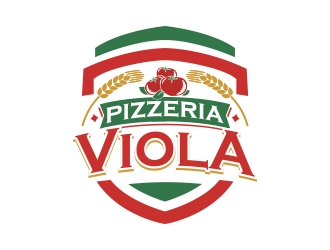 Pizzeria Viola logo design by MarkindDesign