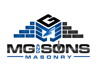 MG and Sons Masonry LLC logo design by shctz