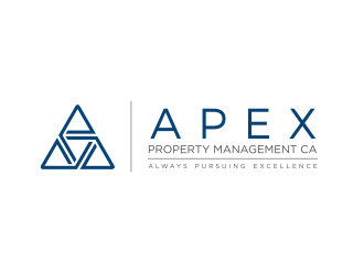 APEX Property Management CA logo design by mashoodpp