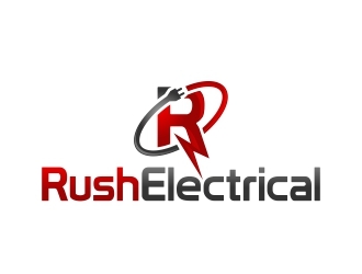 Rush Electrical  logo design by tozo