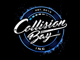 Collision Bay Inc  logo design by REDCROW