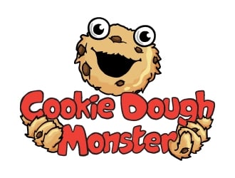 Cookie Dough Monster  logo design by Radovan