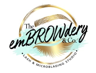 The emBROWdery & Co. -Lash & Microblading Studio logo design by ingepro