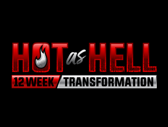Hot As Hell 12 Week Transformation Logo Design