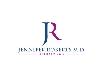 Jennifer Roberts M.D., Dermatology logo design by case