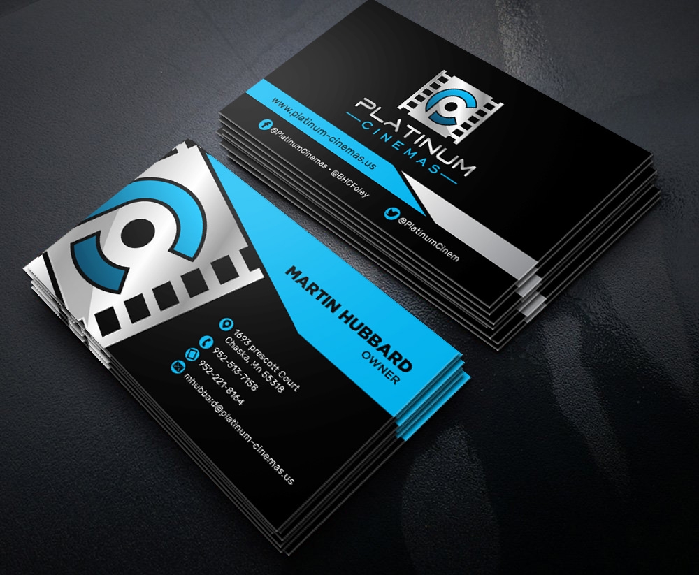 Platinum Cinemas logo design by scriotx