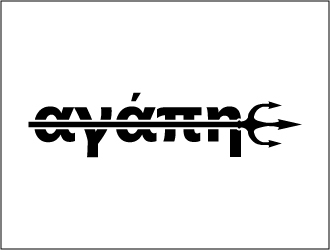 αγάπη logo design by CakMan