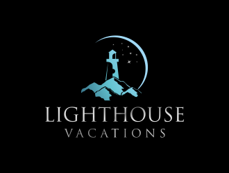 Lighthouse Vacations logo design by Garmos