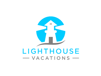 Lighthouse Vacations logo design by checx