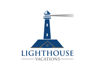 Lighthouse Vacations logo design by RIANW
