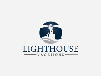 Lighthouse Vacations logo design by giphone