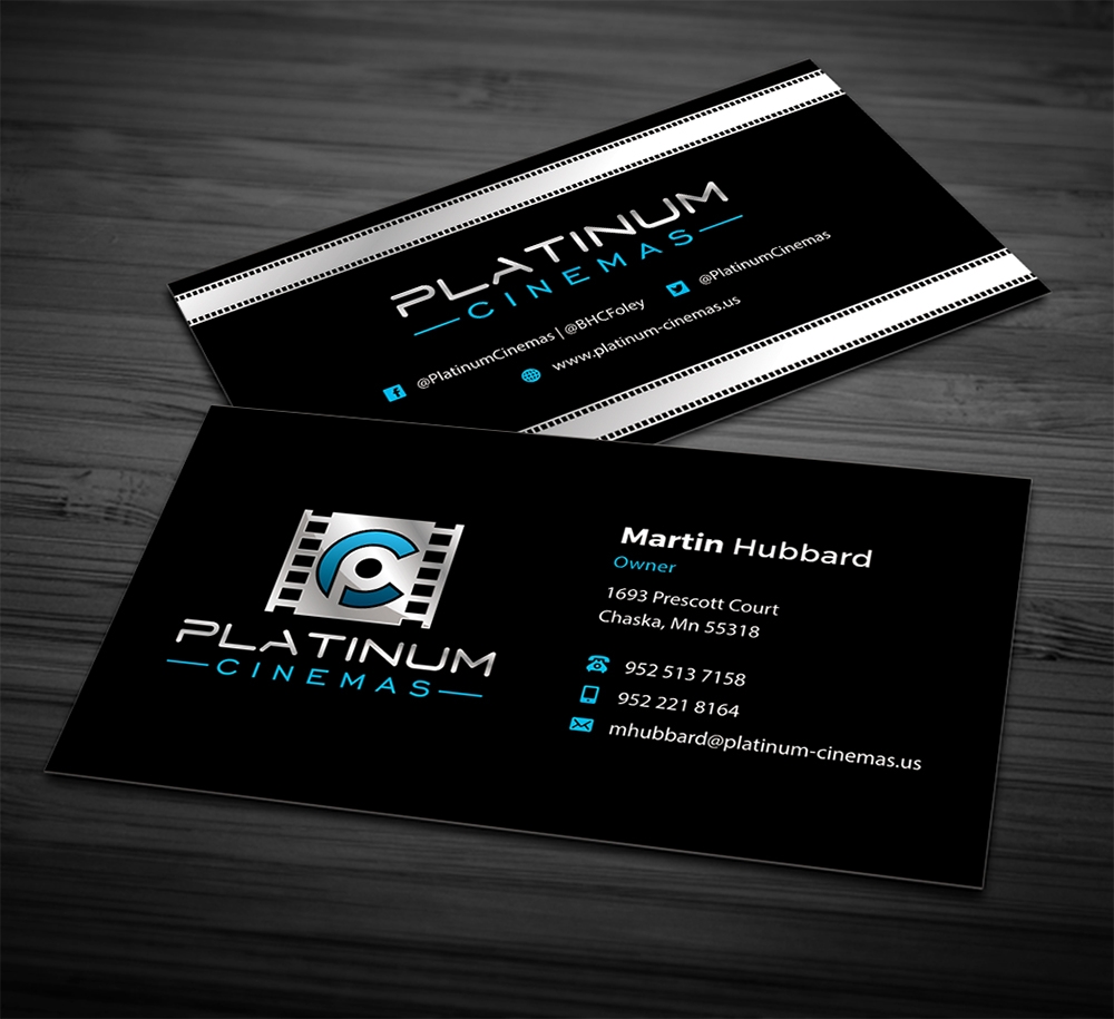 Platinum Cinemas logo design by Ibrahim