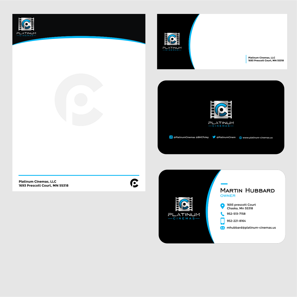 Platinum Cinemas logo design by dianD