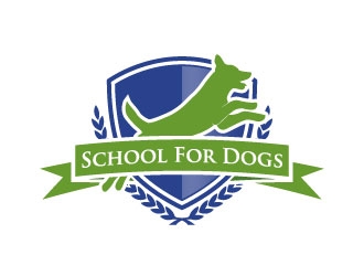 School For Dogs logo design by daywalker