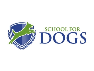 School For Dogs logo design by daywalker