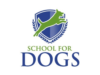 School For Dogs logo design by daywalker