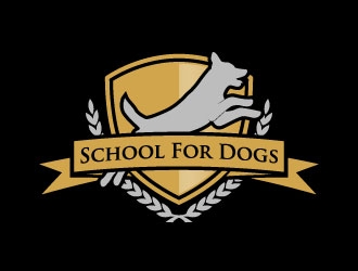 School For Dogs logo design by daywalker
