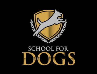 School For Dogs logo design by daywalker