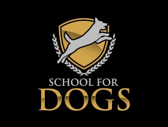 School For Dogs logo design by daywalker