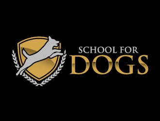 School For Dogs logo design by daywalker