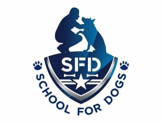 School For Dogs logo design by naisD
