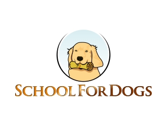 School For Dogs logo design by naldart