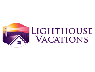 Lighthouse Vacations logo design by megalogos