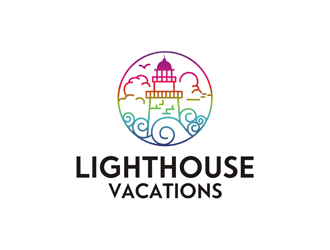 Lighthouse Vacations logo design by logolady