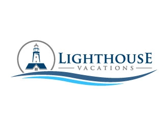 Lighthouse Vacations logo design by daywalker