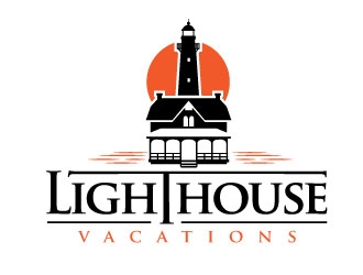 Lighthouse Vacations logo design by REDCROW