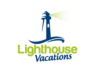 Lighthouse Vacations logo design by ElonStark
