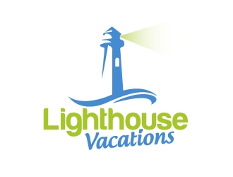 Lighthouse Vacations logo design by ElonStark