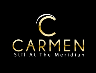 Carmen Stīl At The Meridian logo design by ElonStark
