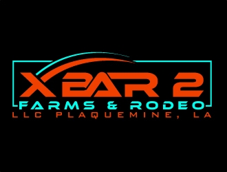 X Bar 2 Farms & Rodeo, LLC   Plaquemine, LA logo design by uttam