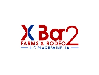 X Bar 2 Farms & Rodeo, LLC   Plaquemine, LA logo design by uttam
