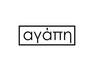 αγάπη logo design by afra_art