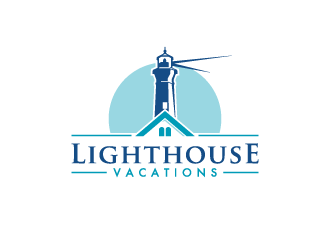 Lighthouse Vacations logo design by pencilhand