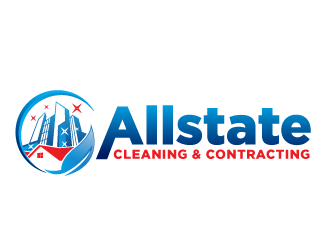 Allstate Cleaning & Contracting logo design by scriotx