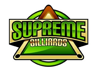 Supreme Billiards logo design by DreamLogoDesign