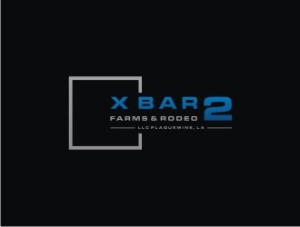 X Bar 2 Farms & Rodeo, LLC   Plaquemine, LA logo design by case