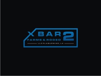 X Bar 2 Farms & Rodeo, LLC   Plaquemine, LA logo design by case