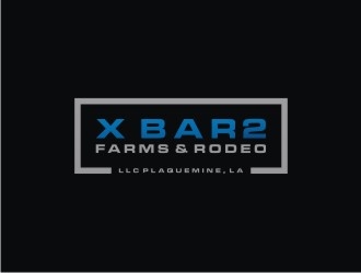 X Bar 2 Farms & Rodeo, LLC   Plaquemine, LA logo design by case