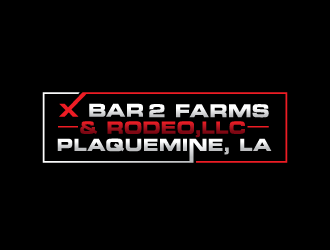 X Bar 2 Farms & Rodeo, LLC   Plaquemine, LA logo design by bluespix