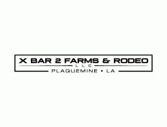 X Bar 2 Farms & Rodeo, LLC   Plaquemine, LA logo design by lestatic22