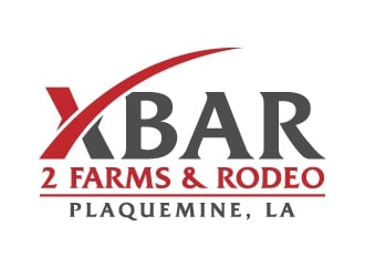 X Bar 2 Farms & Rodeo, LLC   Plaquemine, LA logo design by akilis13