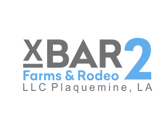 X Bar 2 Farms & Rodeo, LLC   Plaquemine, LA logo design by Aldabu