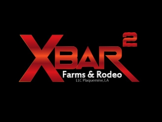 X Bar 2 Farms & Rodeo, LLC   Plaquemine, LA logo design by Silverrack