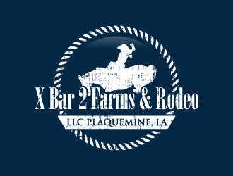 X Bar 2 Farms & Rodeo, LLC   Plaquemine, LA logo design by torresace