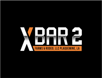 X Bar 2 Farms & Rodeo, LLC   Plaquemine, LA logo design by Girly